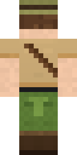 Park Ranger Minecraft skin, back view