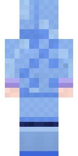 Periwinkle Rainwear Minecraft skin, back view