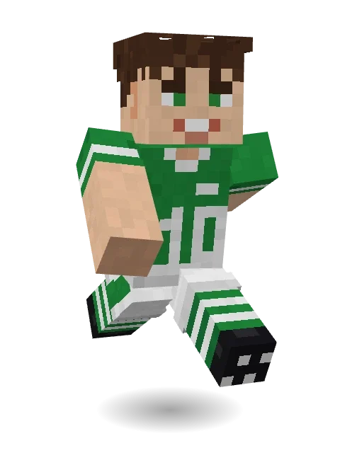 Pitch Playmaker Minecraft skin in 3D