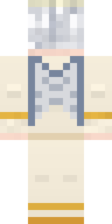 Platinum Angel Minecraft skin, back view