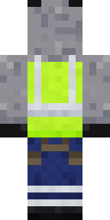 Possum Garbage Collector Minecraft skin, back view