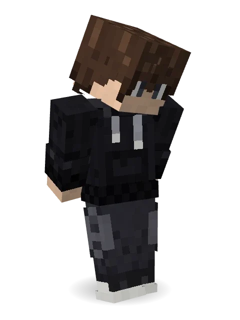 Quiet Kid Minecraft skin in 3D