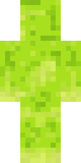 Radioactive Gummy Bear Minecraft skin, back view