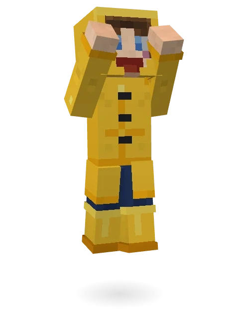 Rainy Day Minecraft skin in 3D