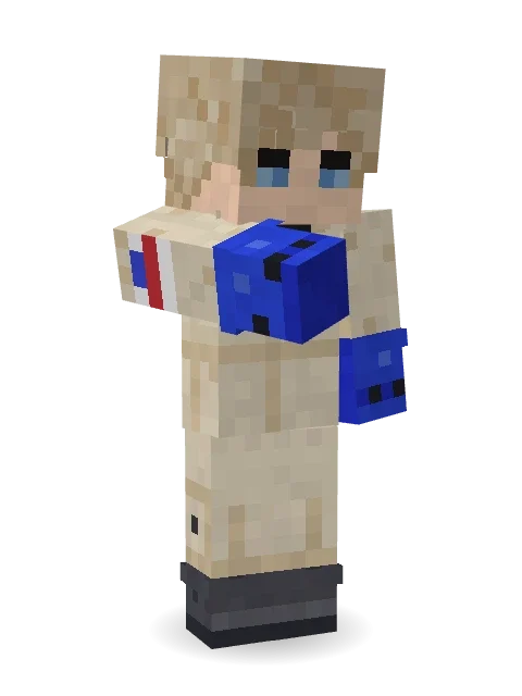 Rally Mechanic Minecraft skin in 3D