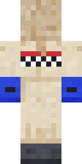 Rally Mechanic Minecraft skin, back view