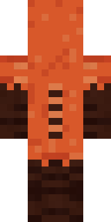 Red Panda Minecraft skin, back view