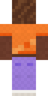 Roller Rink Attendant Minecraft skin, back view