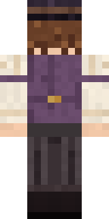 Saloon Pianist Minecraft skin, back view