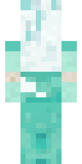 Sea Foam Dancer Minecraft skin, back view