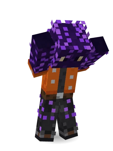 Sea Urchin Punk Minecraft skin in 3D