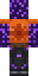 Sea Urchin Punk Minecraft skin, back view