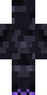 Shadow Elemental Minecraft skin, back view