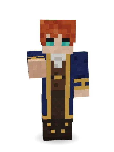 Skyship Navigator Minecraft skin in 3D