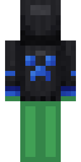 Slime Gamer Minecraft skin, back view