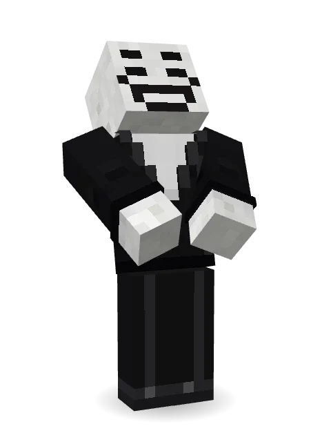 Smug Prankster Minecraft skin in 3D