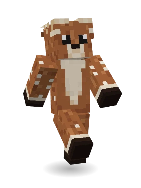 Spotted Fawn Minecraft skin in 3D