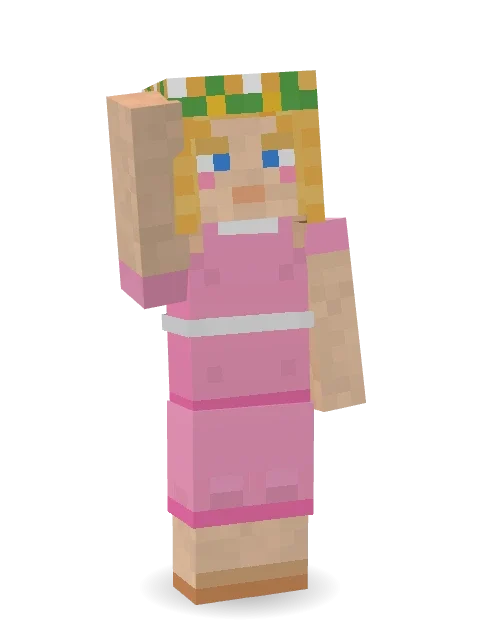 Spring Bloom Minecraft skin in 3D