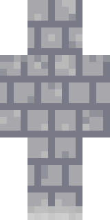 Stone Face Statue Minecraft skin, back view