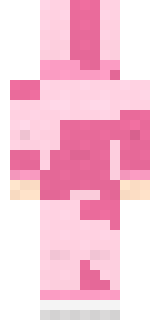 Strawberry Cow Minecraft skin, back view