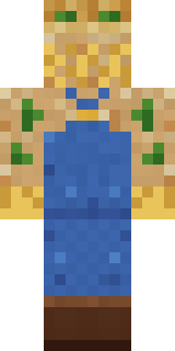 Sunflower Scarecrow Minecraft skin, back view