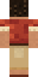 Terracotta Summer Minecraft skin, back view
