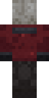 The Blank Mask Minecraft skin, back view