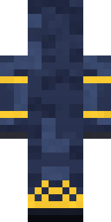 Thunderstorm Mage Minecraft skin, back view