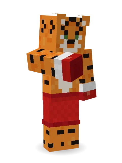 Tiger Champ Minecraft skin in 3D