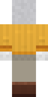 Vintage Cartoon Explorer Minecraft skin, back view