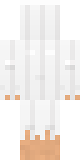 White Ghost Sheet Minecraft skin, back view