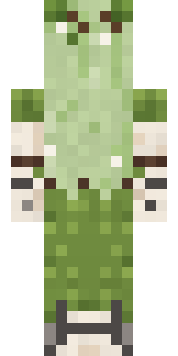 Woodland Dryad Minecraft skin, back view