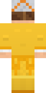 Yellow Tuxedo Muscled wrestler Minecraft skin, back view