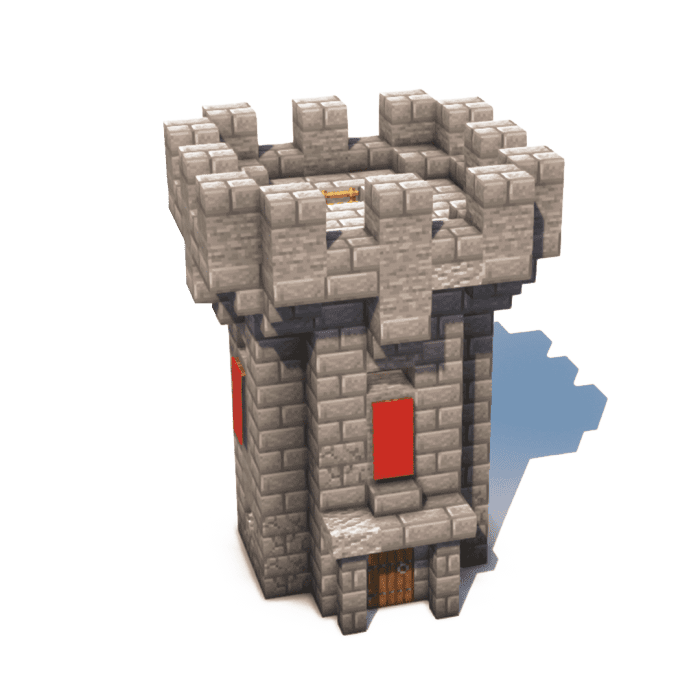Small Stone Brick Medieval Tower